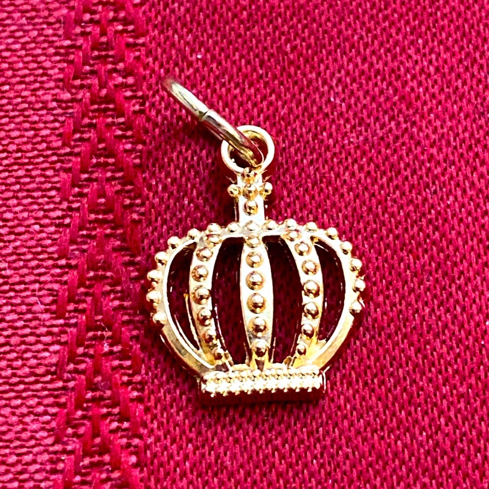 5/$10❤️❤️❤️NEW Rose Gold Toned Alloy CROWN Charm Pendant